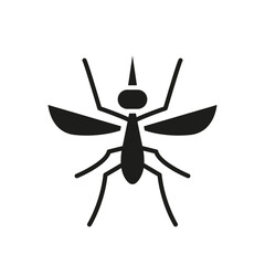 Mosquito icon in glyph style