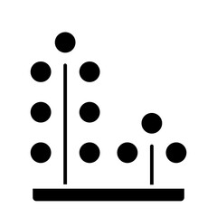 Plant icon in glyph style