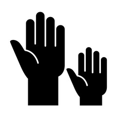 Vote icon in glyph style