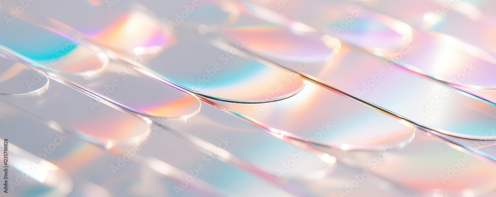Poster an open cd jewel case with a modern streaming service interface reflected on its surface, evolution 