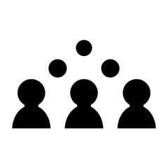 Society icon in glyph style