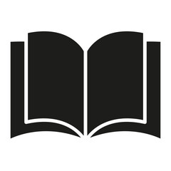Book icon in glyph style