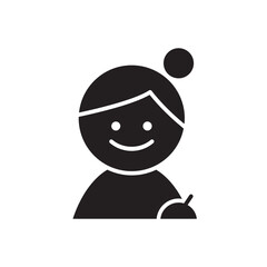 Writing icon in glyph style