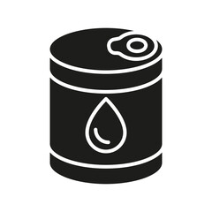 Barrel icon in glyph style