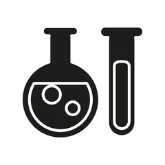 Chemistry icon in glyph style