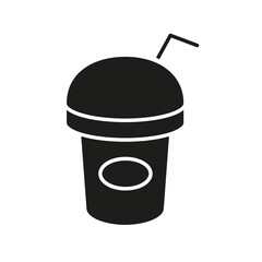 Smoothie icon in glyph style