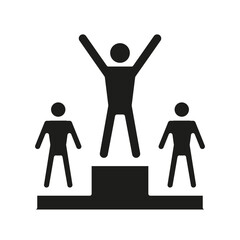 Winner icon in glyph style