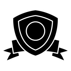 Football league icon in glyph style