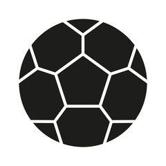 Fototapeta premium Football icon in glyph style