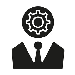 Genius icon in glyph style