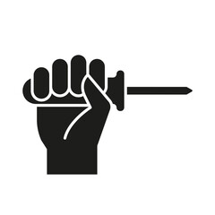 Screwdriver icon in glyph style