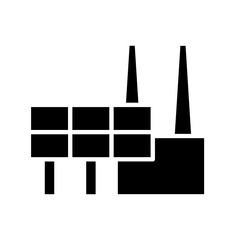 Factory icon in glyph style