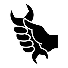 Maintenance icon in glyph style