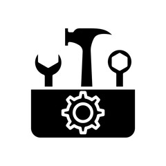 Toolbox icon in glyph style