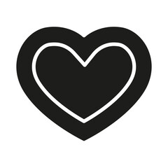 Heart icon in glyph style