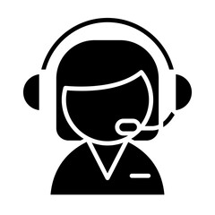 Operator icon in glyph style