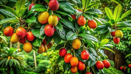 Costa Rican Fruit Tree Growth - Vintage Photography