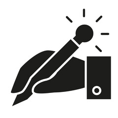 Idea icon in glyph style