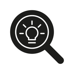 Idea icon in glyph style