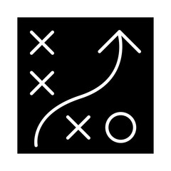 Strategy icon in glyph style