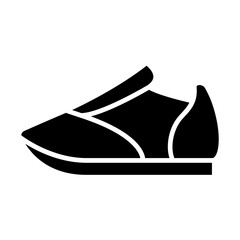 sneaker icon in glyph style