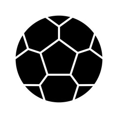 Fototapeta premium Football icon in glyph style