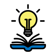 Knowledge Vector Filled Icon Design