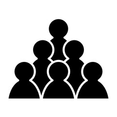 organization icon in glyph style