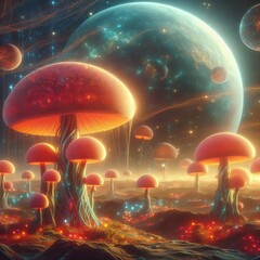 A planet communicate through light