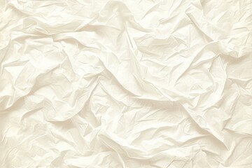 Obraz premium Crumpled Cream Paper Texture