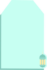 Islamic Blank Notes Muslim Text Box
