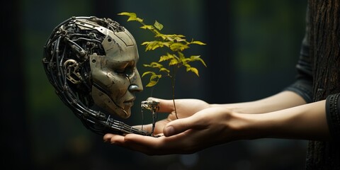 hand with a gold coin