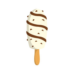 Vanilla Ice Cream Illustration