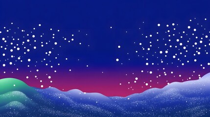 Fototapeta premium Captivating Celestial Landscape with Vibrant Gradient and Scattered Stars
