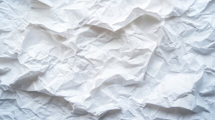 Obraz premium Crumpled white paper texture background (5)