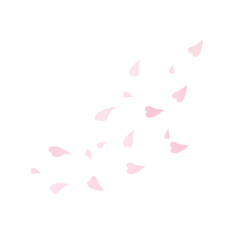 ピンクの花吹雪