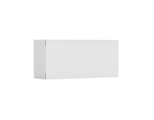 A White Rectangular Cardboard Box Mockup For Packaging, Positioned Horizontally 3d Illustration