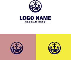 Renewable Energy icon Sustainable energy Green energy Alternative energy flat logo sign symbol editable vector