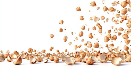 A Burst of Autumnal Hues Against a Pristine White Canvas