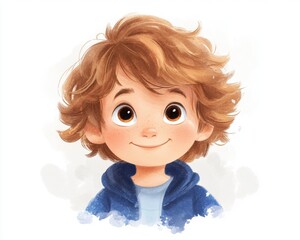 Adorable little girl with blond hair and a sweet smile