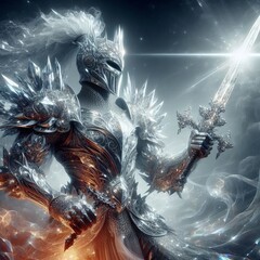 Fantasy Knight a radiant light