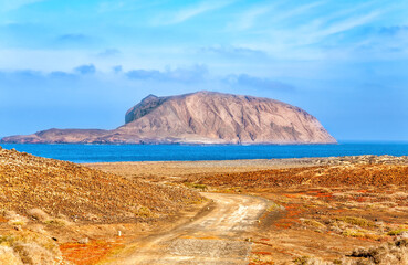 Playa las Conchas, Island La Graciosa, Lanzarote, Canary Islands, Spain, Europe.