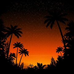 Fototapeta premium illustration of forest