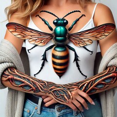 Insect Wings stinger and antennae