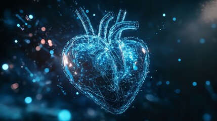 Visualization of the heart of human organs through abstract energy flow