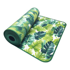 PNG Yoga Mat Isolated Against a Transparent Background for Fitness, Yoga Practice, or Wellness Activities