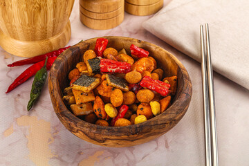 Japanese snack - Chili mame arare cracker