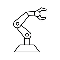 Robot Arm thinline icon , vector, pixel perfect, illustrator file 
