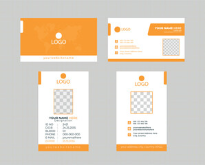 Stylish Employee ID and Business Card Combo