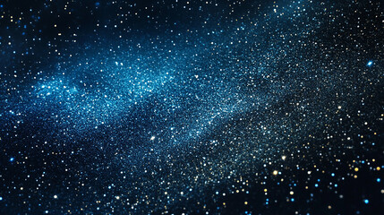 A cosmic blue and black gradient with soft light effect